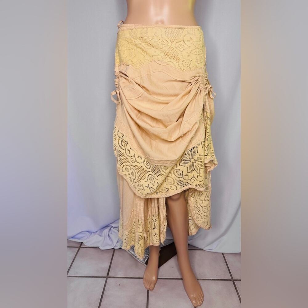 Convertible Maxi to Midi Ruffled Skirt Feminine Flirty